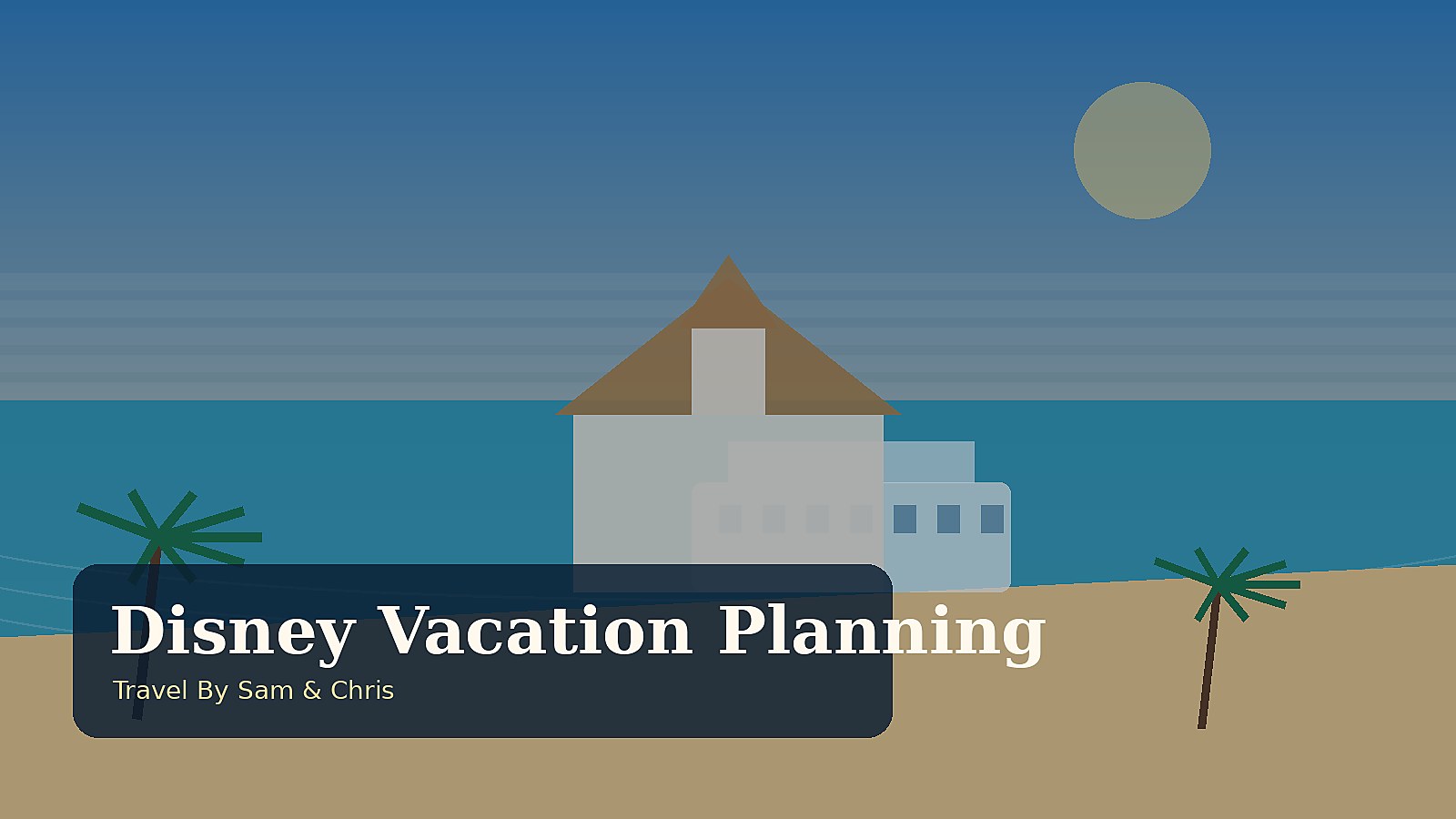 Disney Vacation Planning destination photo for Travel By Sam & Chris